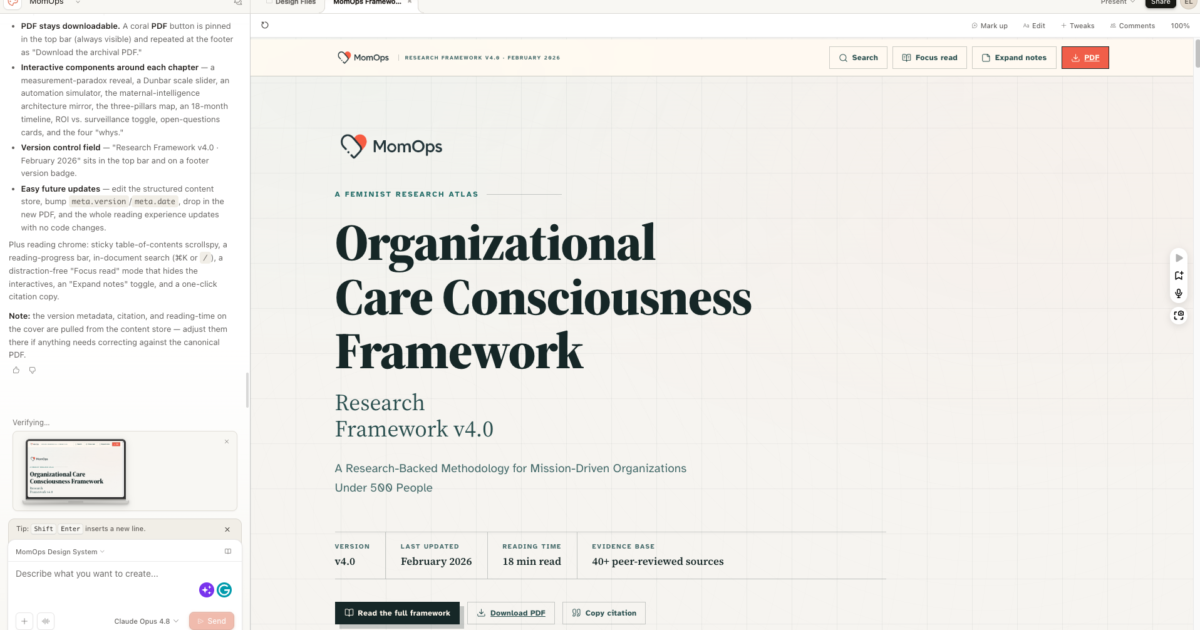 MomOps Framework building phase